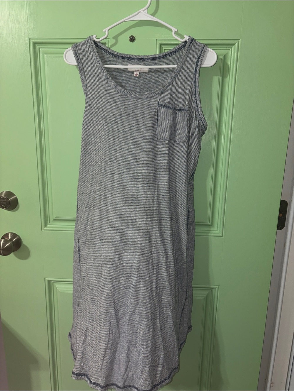 New Directions Studio Blue & White Striped Dress - Women’s size Large